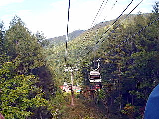 丸沼高原から山頂駅へ(ロープウェイ)