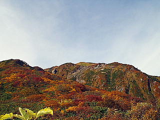紅葉の山々