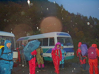 中ノ股林道終点の登山口