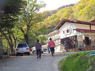 小谷温泉山田旅館にて