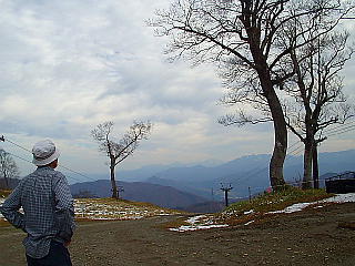 上信越の山々を眺める