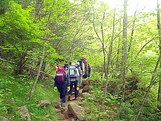いよいよ登山開始
