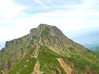 赤岳への登山道