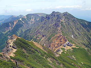 横岳への登山道