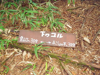 下のコル