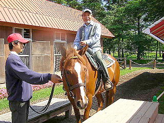 ノーザンホースパークで乗馬