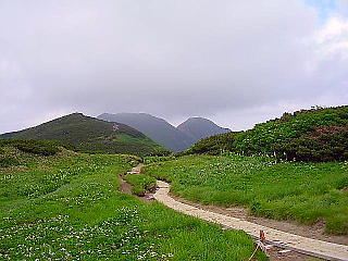 あれが黒部五郎岳か?