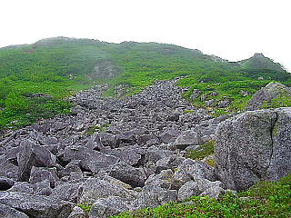 岩がごろごろ