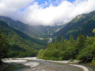 梓川上流の中川